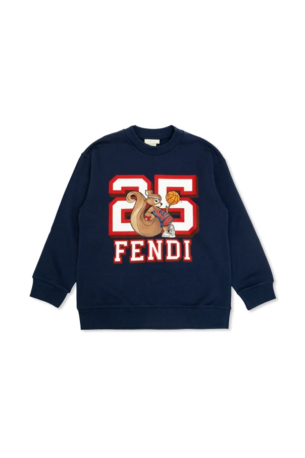 MARINEBLAU Sweatshirt mit buntem Print