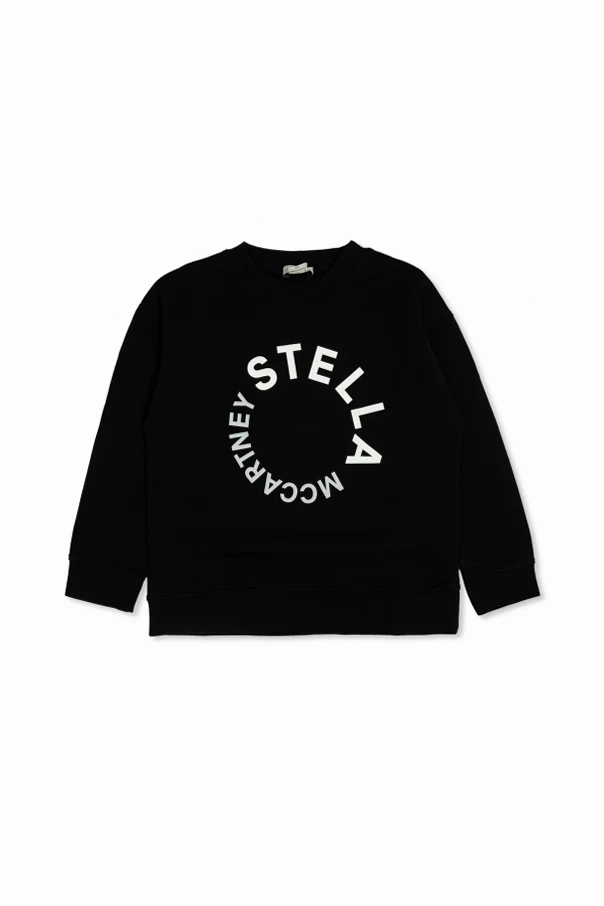 BLACK Sweatshirt with printed logo