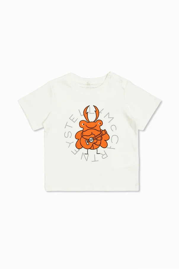 WHITE T-shirt with a pattern