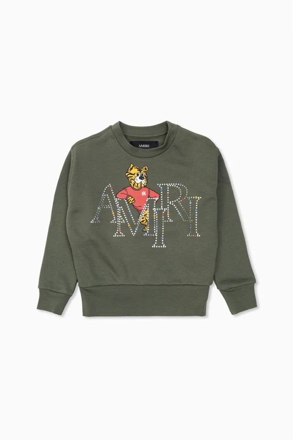 GREEN Sweatshirt with logo