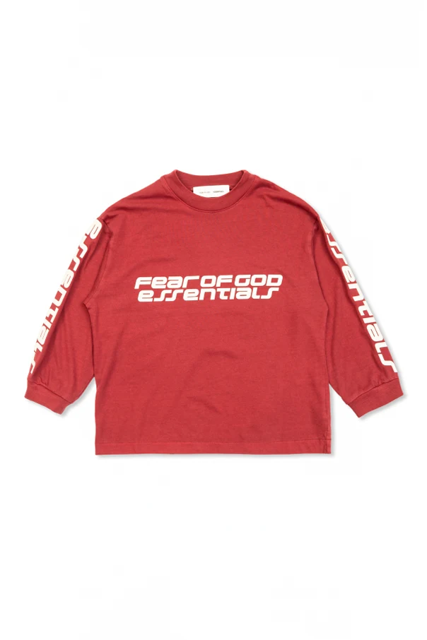 RED T-shirt with raised logo