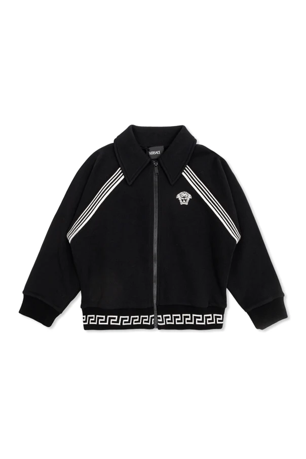 CZARNY Bluza z naszytym logo