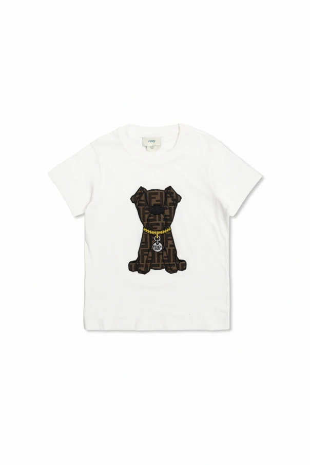 WEISS T-Shirt mit Aufnäher