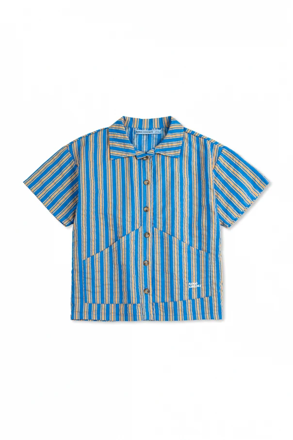 BLAU Hemd mit Streifenmuster