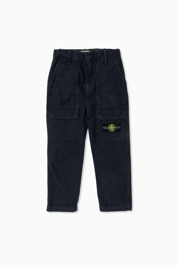 BLACK Jeans with logo patch