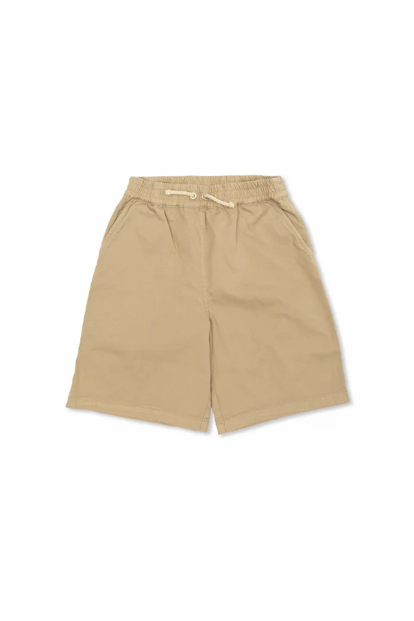 beige Shorts with logo