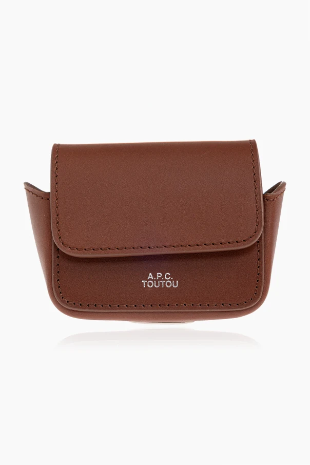 Leather pouch for waste bags