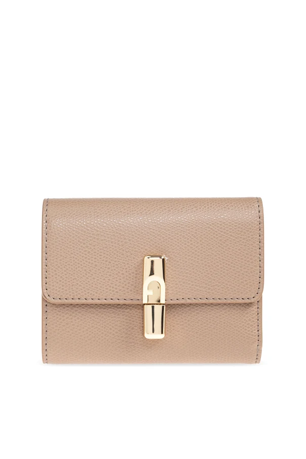 cream “Iride Small” wallet