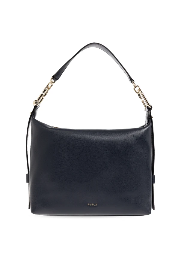 MARINEBLAU Schultertasche `Tonie Medium` im `Hobo`-Stil