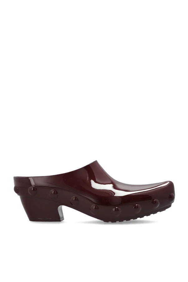 BURGUNDY Heeled Mules ‘Gondola’