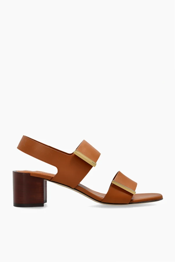 BROWN Heeled sandals ‘Cuoio’