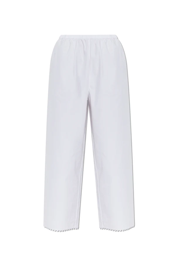 WHITE Wide-leg pants