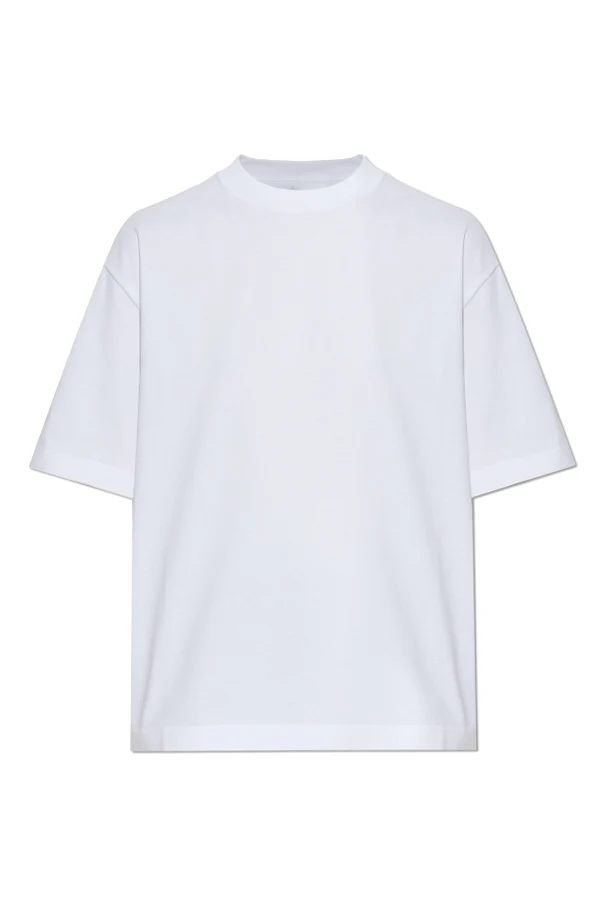 BIAŁY  T-shirt z wyszytym logo