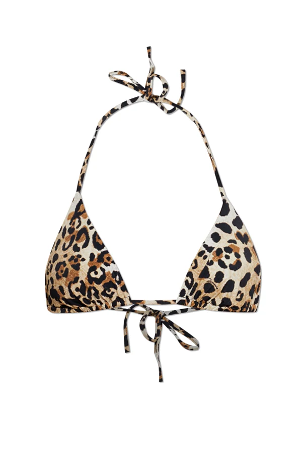 BRAUN Bikini-Oberteil mit Tiermuster