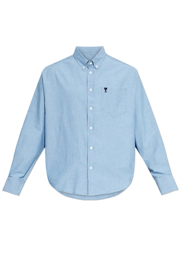 BLAU Hemd mit Tasche