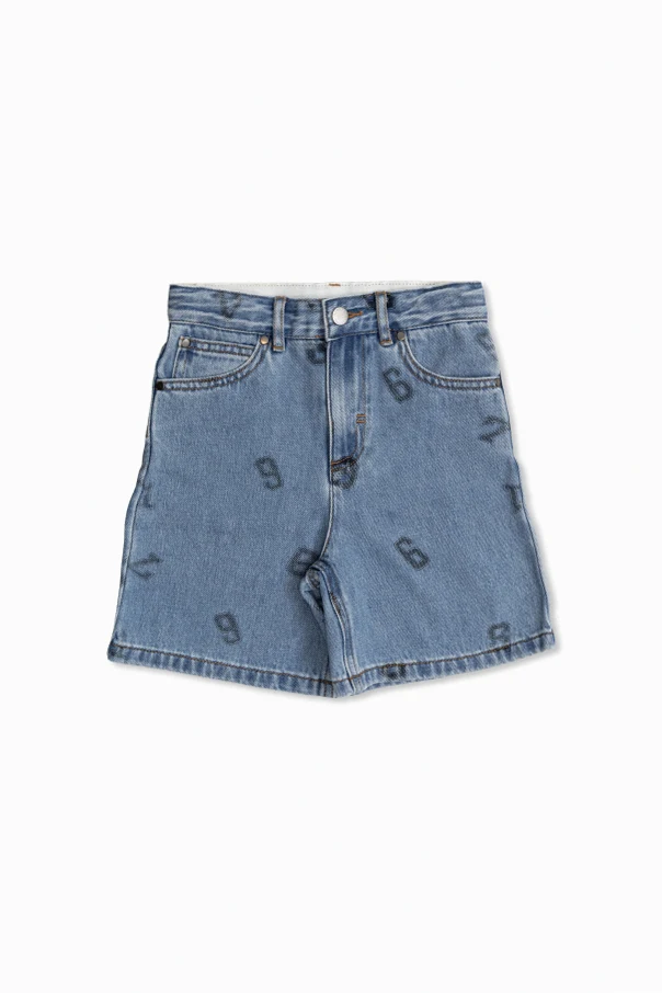 BLUE Denim shorts with pockets