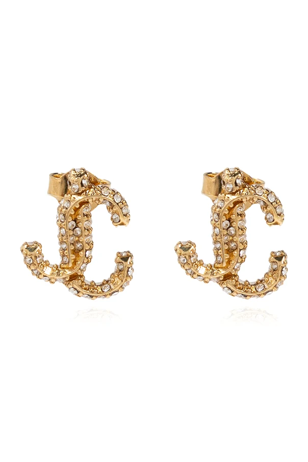 GOLD Ohrringe mit Logo