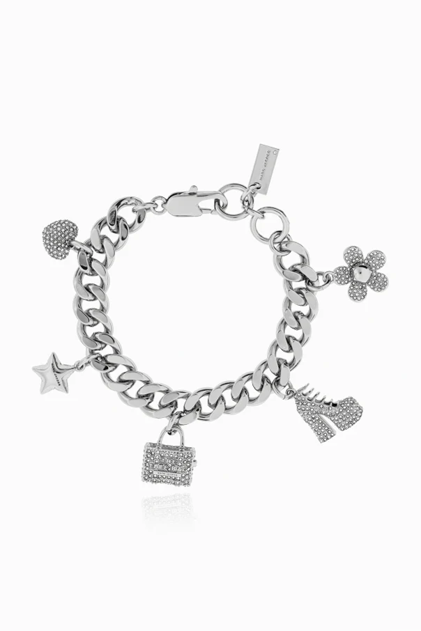 SILBER Armband mit Anhängern