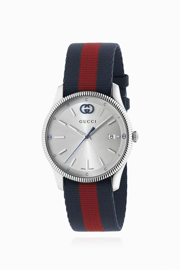 NAVY BLUE Watch with Web strap