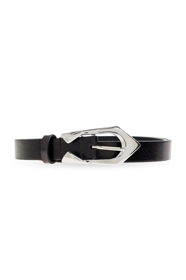 BLACK ‘Cuff’ leather belt
