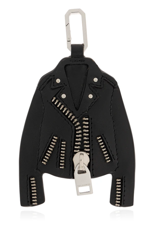 SCHWARZ Leder-Schlüsselanhänger ‘Balfern’