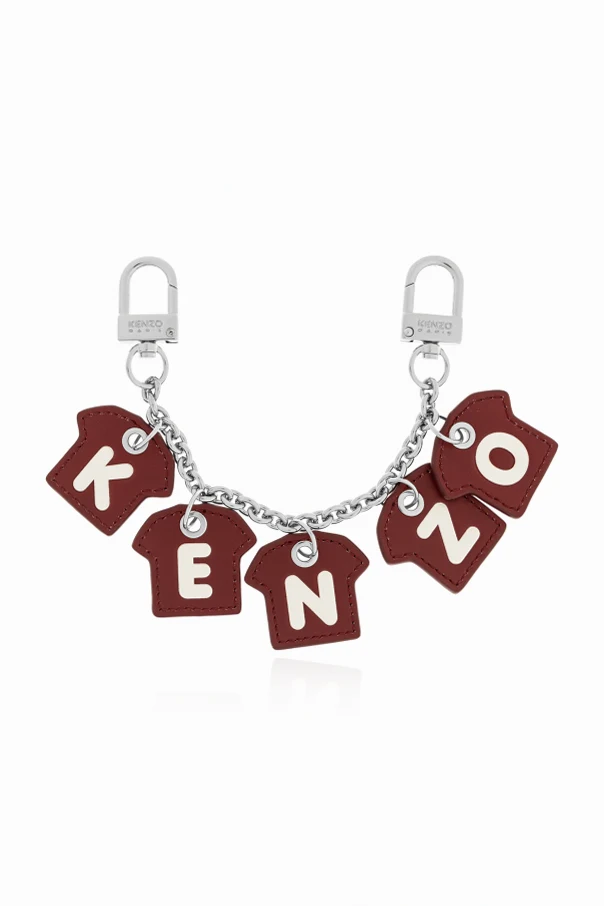 BROWN Keychain with charms