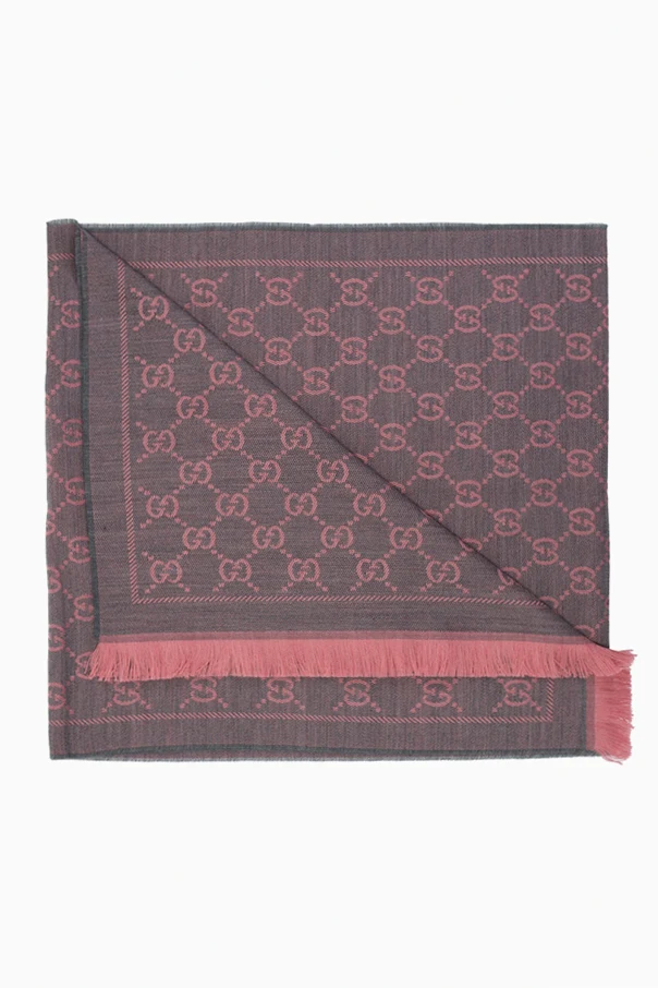 PINK Scarf with 'GG ORIGINAL' pattern