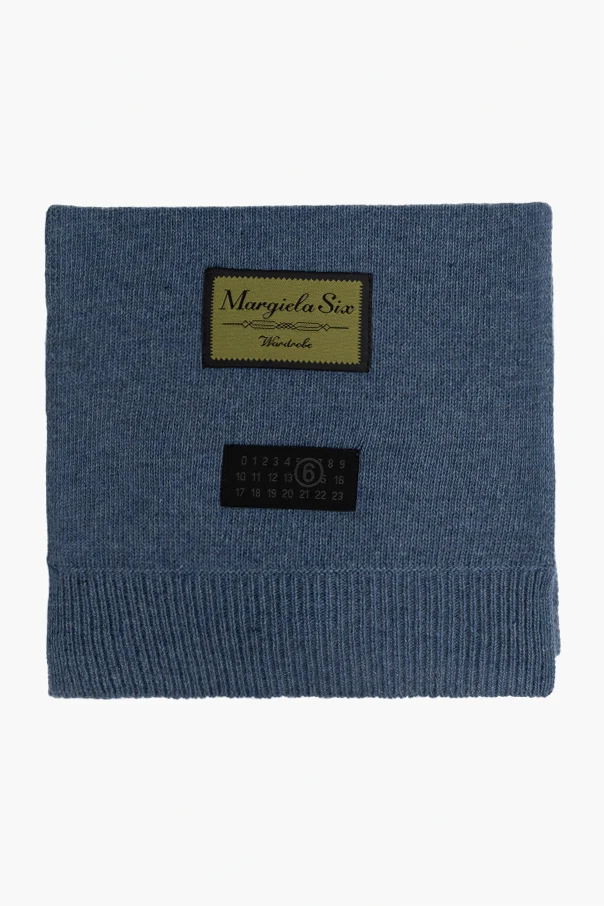 BLUE Scarf with logo patch