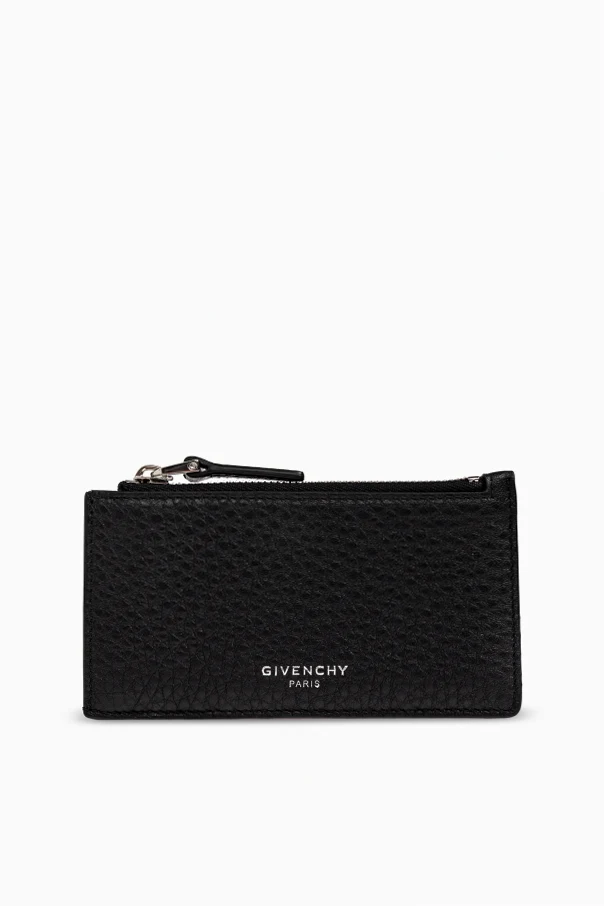 BLACK Leather card holder