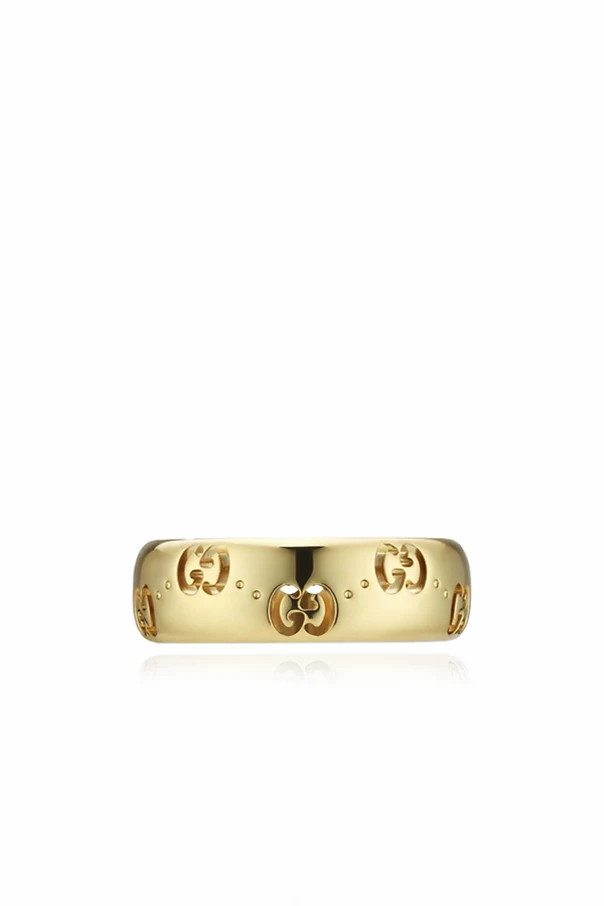 GOLD Goldener Ring mit Logo
