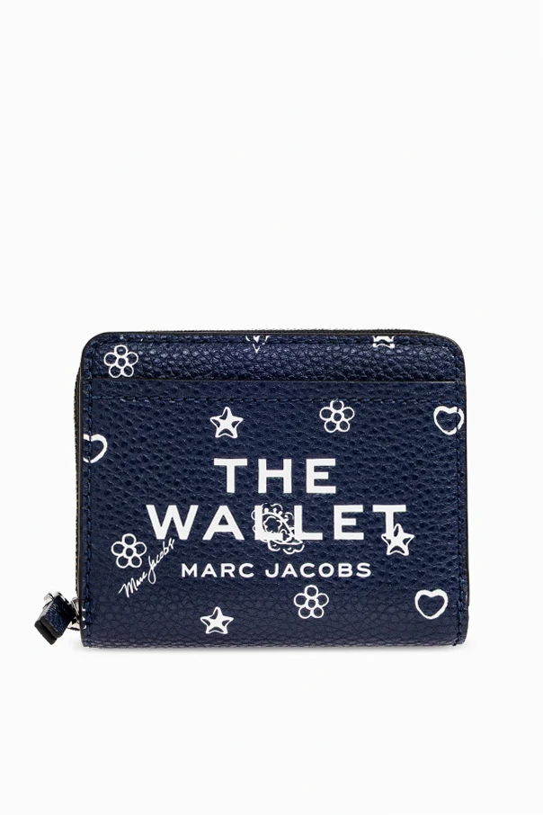 MARINEBLAU Zusammenklappbare Lederbrieftasche