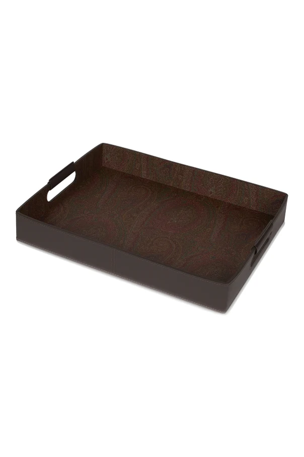 BROWN Rectangular tray
