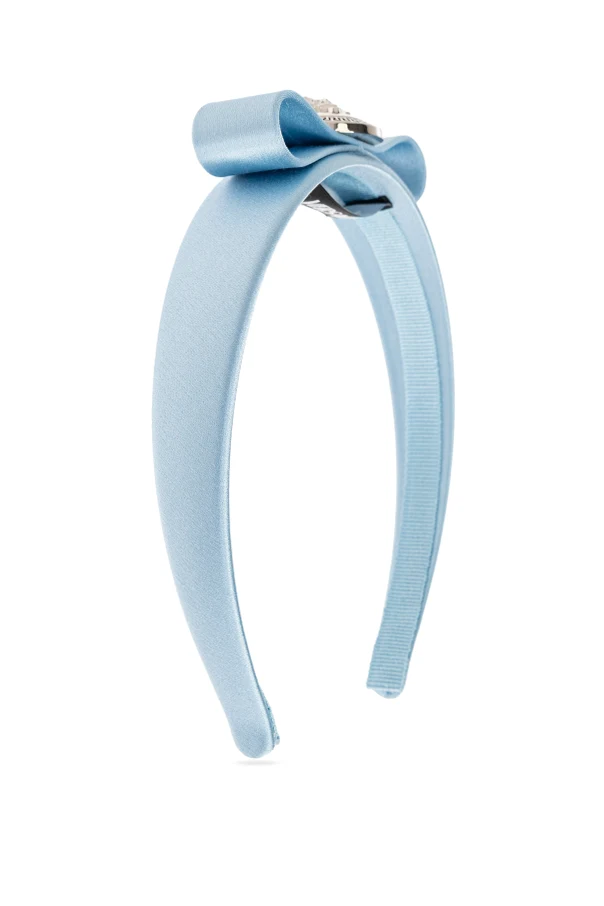 BLAU Satinhafter Haarreif
