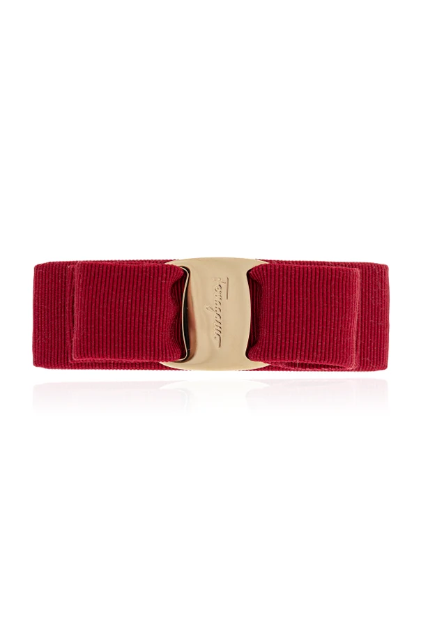 ROT Haarspange mit eingraviertem Logo