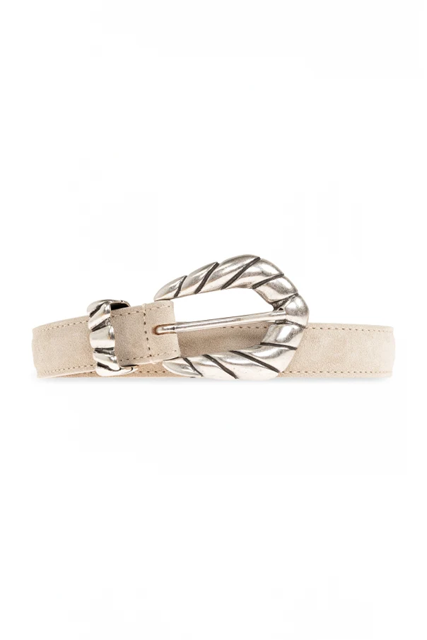 cream "Embella" leather belt