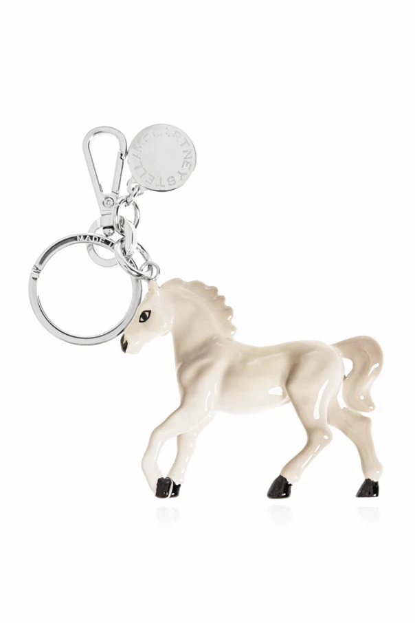 BIAŁY  Brelok w kształcie konia