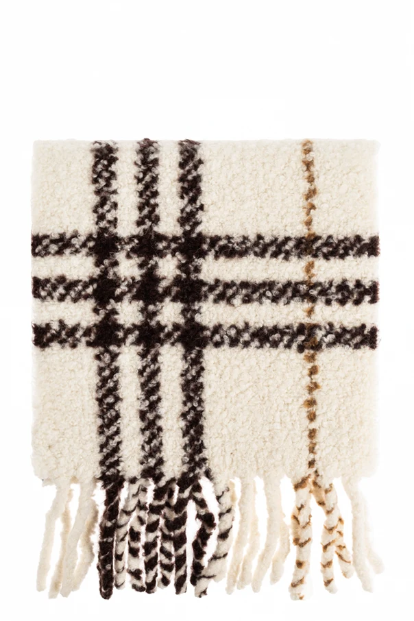 CREME Schal mit Karomuster