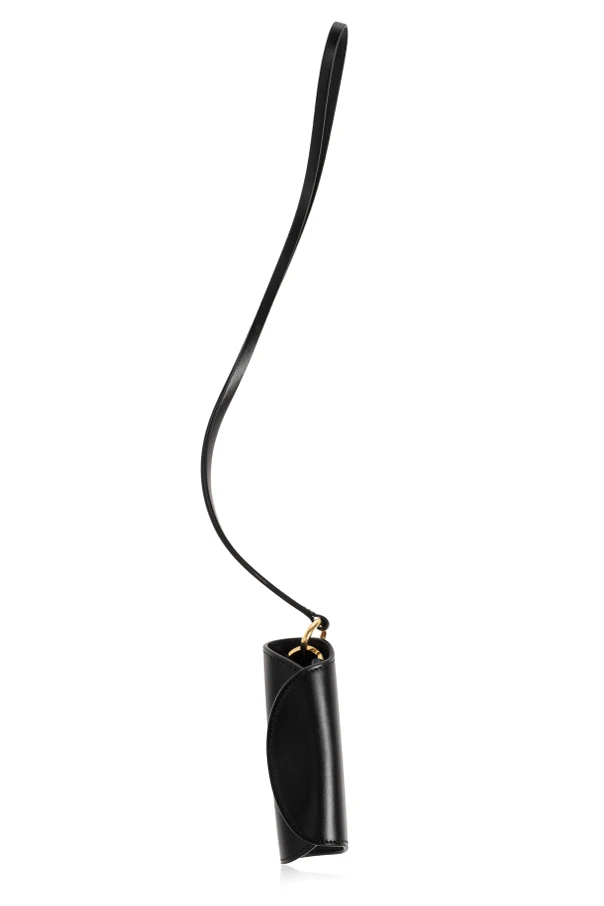 CZARNY Etui na klucze na pasku