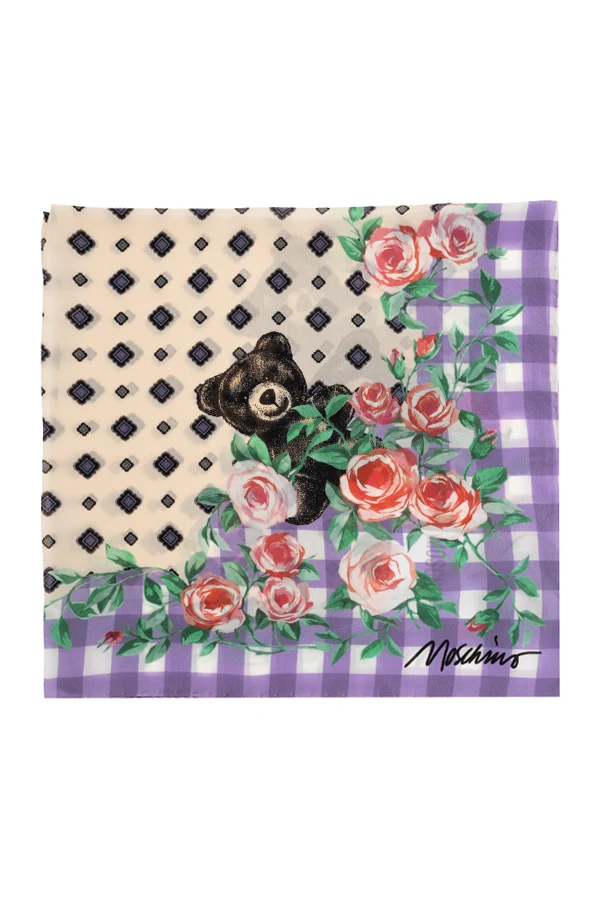 MULTICOLOUR Silk scarf with print