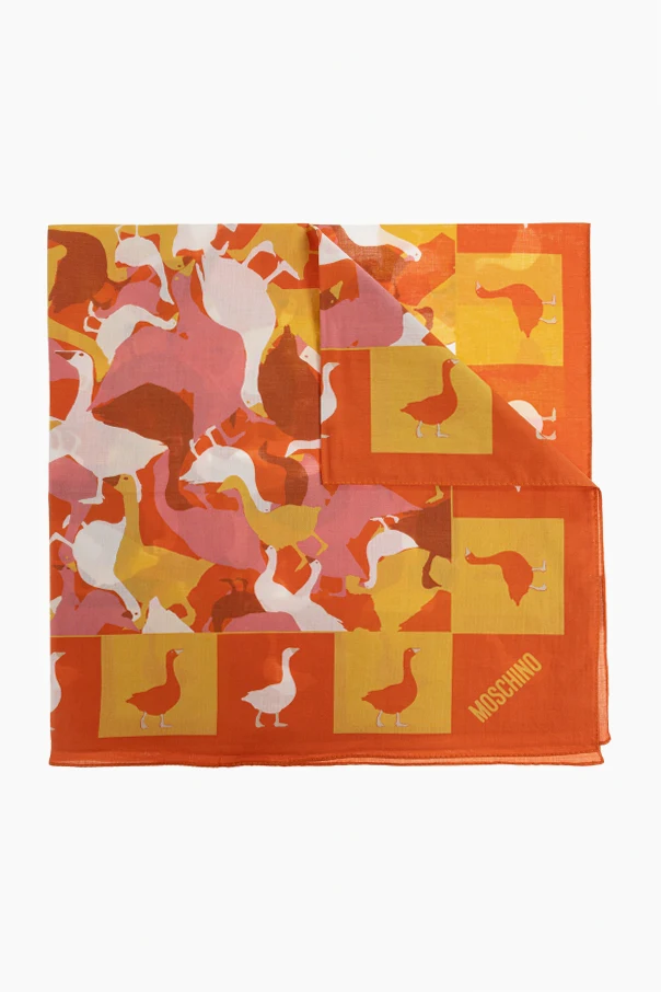 MULTICOLOUR Cotton scarf with print