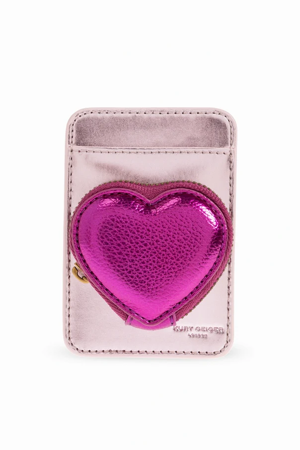 RÓŻOWY Etui na karty `Heart`