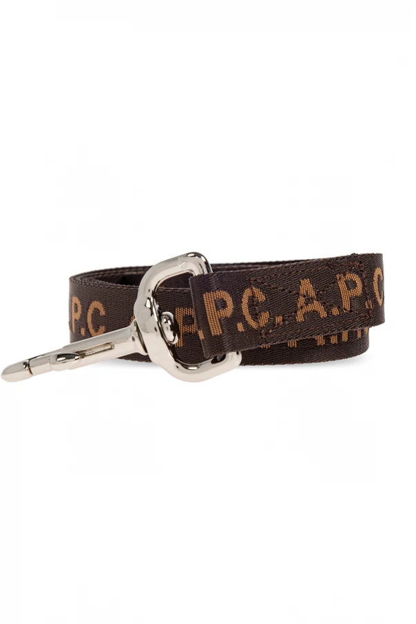 BROWN Dog leash with logo