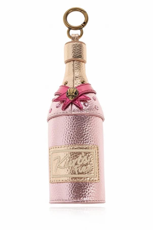 RÓŻOWY Brelok `Champagne Bottle`