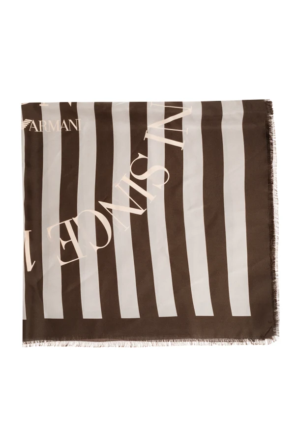 BROWN Silk scarf