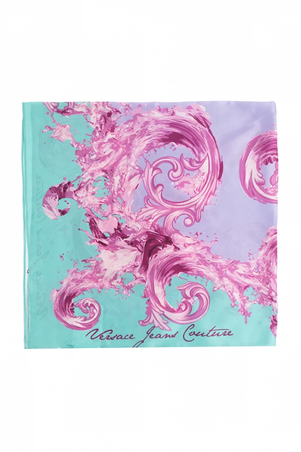 PURPLE Scarf with "barocco" pattern