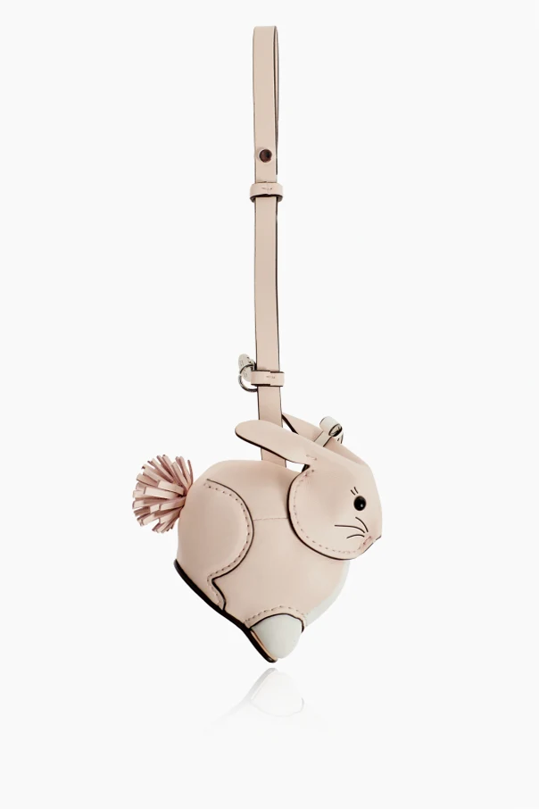 RÓŻOWY Brelok z motywem królika