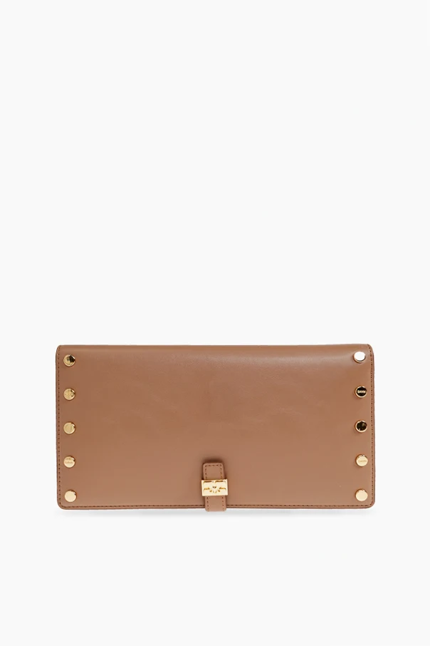 BEIGE Portemonnaie mit Nieten