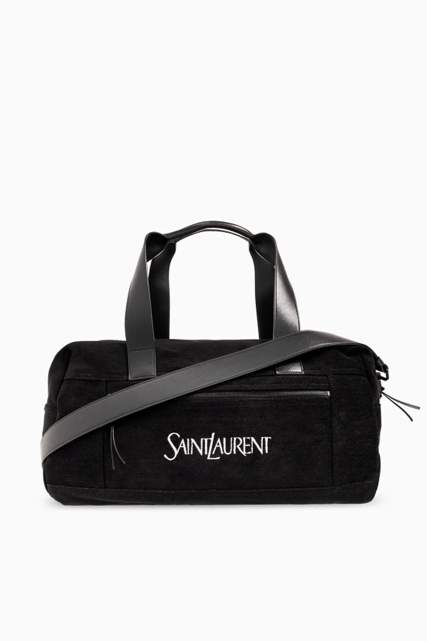 BLACK Duffel bag with logo