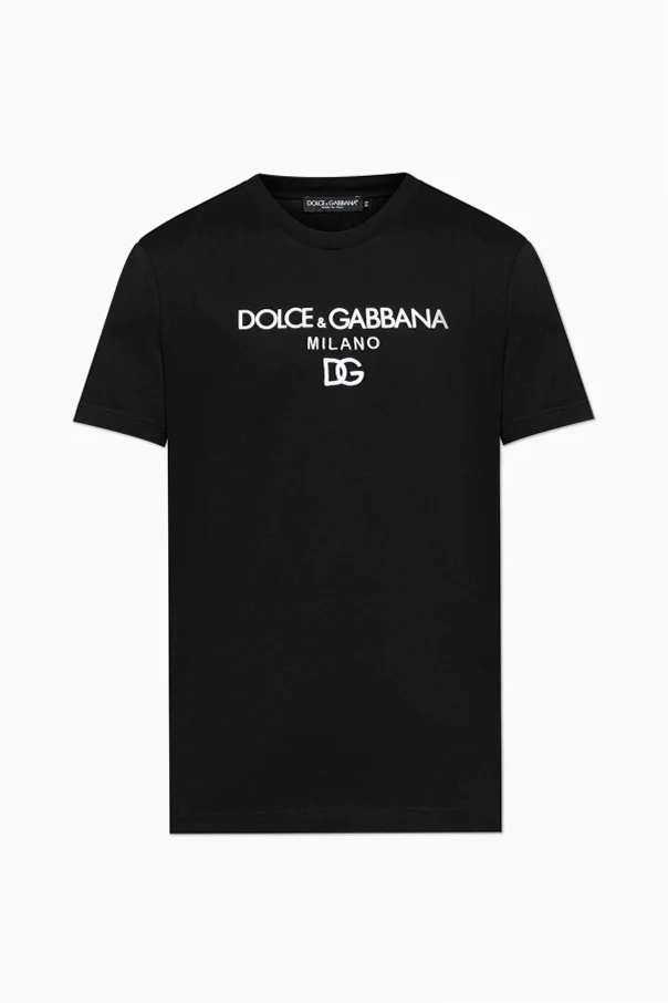 BLACK T-shirt with logo