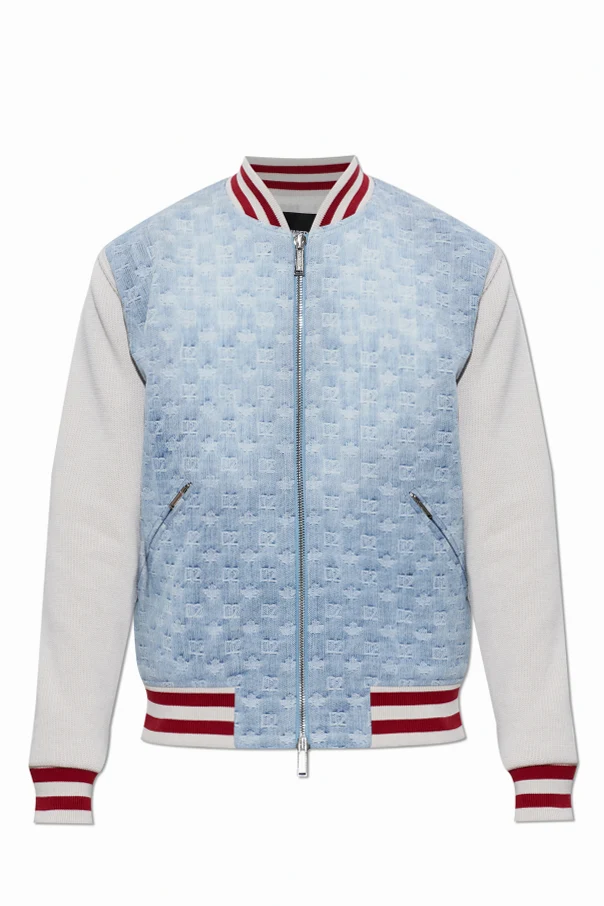 BLAU Jeansjacke mit Monogramm